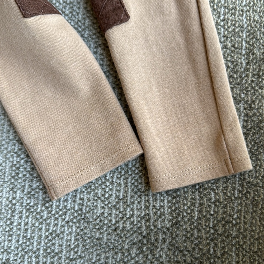 JANIE and JACK Pullover Hunter Green Horse Sweater and Tan Riding Pants Sz 3-4T - Picture 7 of 12